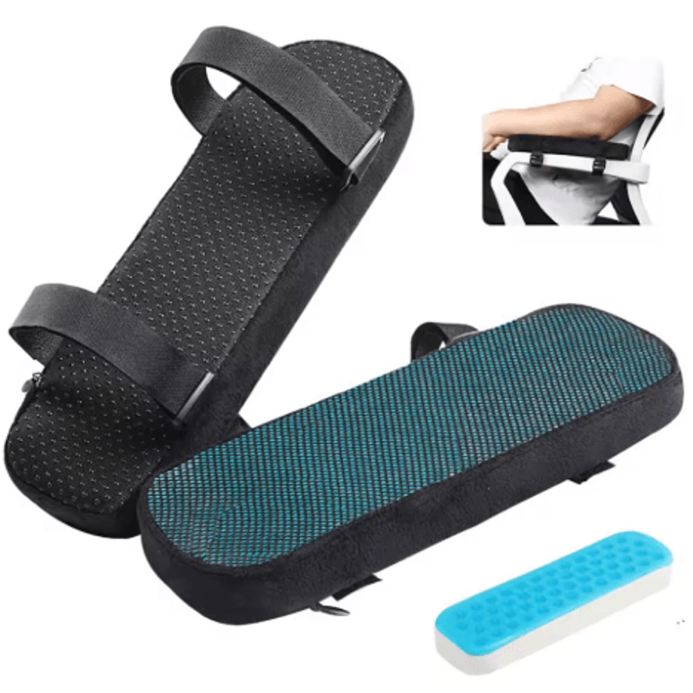 Ergonomic Armrest Pads Office Chair Arm Rest Cover Pillow For Elbow Support Set Of 2 0