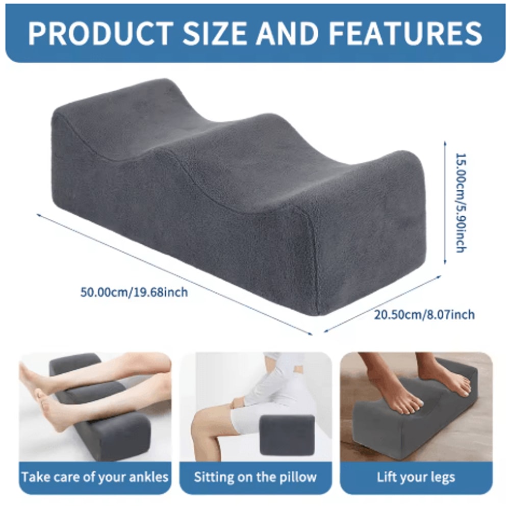 Ergonomic Leg Pillow With Straps Waist Pain Relief Leg Raiser Cushion For Bed And Sofa 9