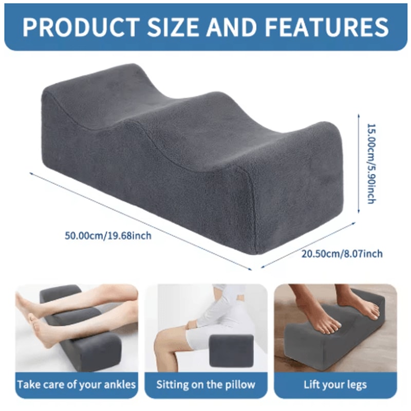 Ergonomic Leg Pillow With Straps Waist Pain Relief Leg Raiser Cushion For Bed And Sofa 9