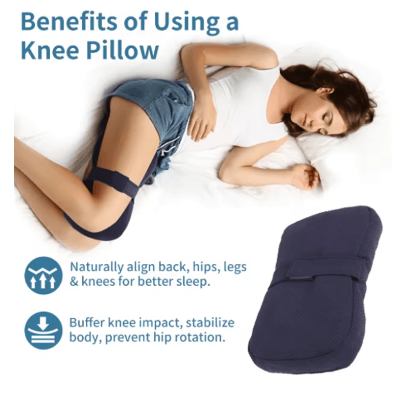 Ergonomic Knee Pillow For Side Sleepers Joint And Sciatic Relief Support Cushion 6