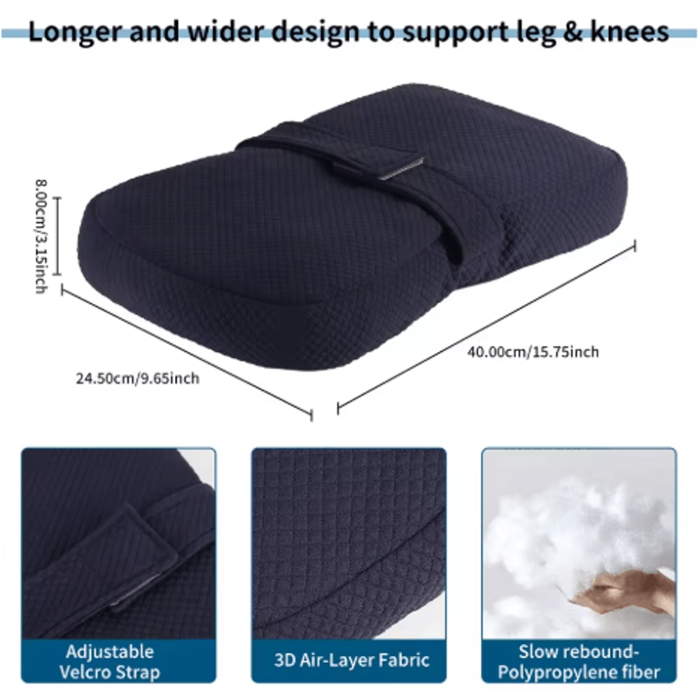 Ergonomic Knee Pillow For Side Sleepers Joint And Sciatic Relief Support Cushion 8