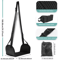 Airplane Foot Hammock With Memory Foam Adjustable Travel Foot Rest With Removable Pad 5