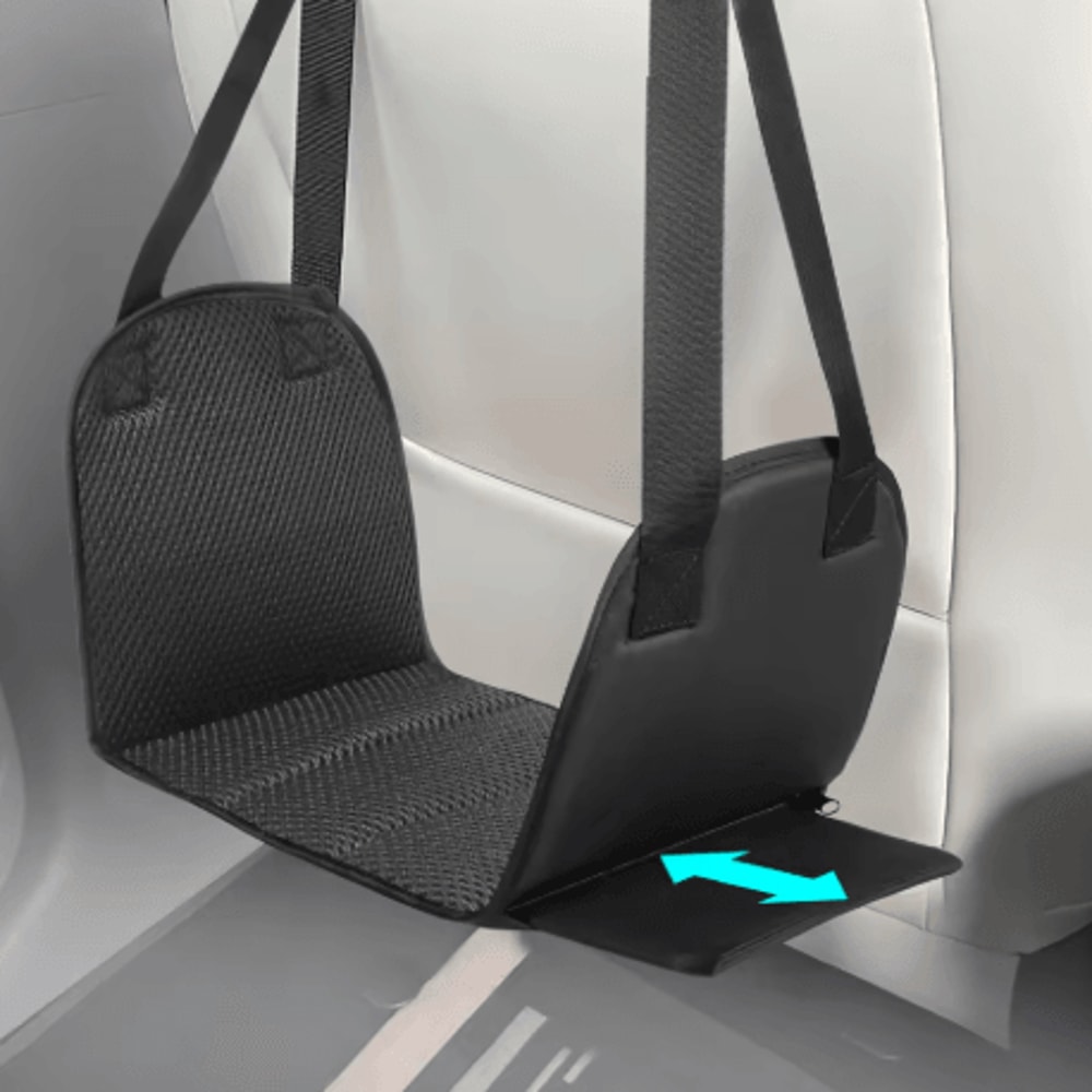 Airplane Foot Hammock With Memory Foam Adjustable Travel Foot Rest With Removable Pad 6