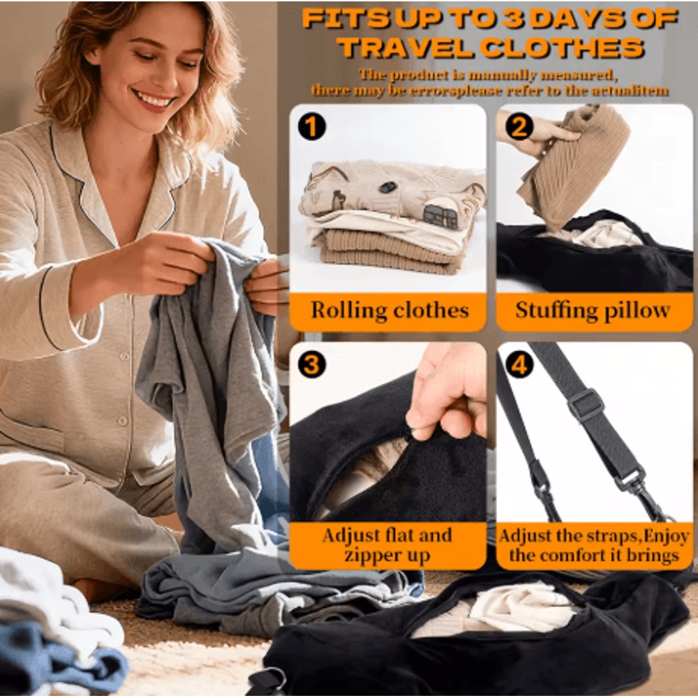 Adjustable U Shaped Travel Neck Pillow Washable Fillable Comfort Pillow For Airplane And Travel 10