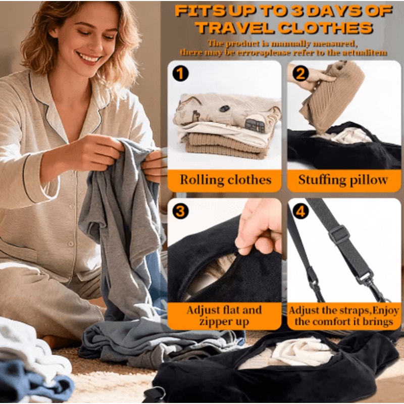 Adjustable U Shaped Travel Neck Pillow Washable Fillable Comfort Pillow For Airplane And Travel 10