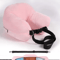 Adjustable U Shaped Travel Neck Pillow Washable Fillable Comfort Pillow For Airplane And Travel 4