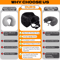 Adjustable U Shaped Travel Neck Pillow Washable Fillable Comfort Pillow For Airplane And Travel 8
