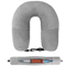 Fillable U Shaped Travel Neck Pillow Velvet Pillowcase With Extra Storage Bag For Airplane Travel 1