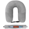 Fillable U Shaped Travel Neck Pillow Velvet Pillowcase With Extra Storage Bag For Airplane Travel 1