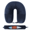 Fillable U Shaped Travel Neck Pillow Velvet Pillowcase With Extra Storage Bag For Airplane Travel 2