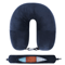 Fillable U Shaped Travel Neck Pillow Velvet Pillowcase With Extra Storage Bag For Airplane Travel 2