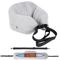 Fillable U Shaped Travel Neck Pillow Velvet Pillowcase With Extra Storage Bag For Airplane Travel 3