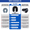 Fillable U Shaped Travel Neck Pillow Velvet Pillowcase With Extra Storage Bag For Airplane Travel 7