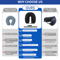 Fillable U Shaped Travel Neck Pillow Velvet Pillowcase With Extra Storage Bag For Airplane Travel 7