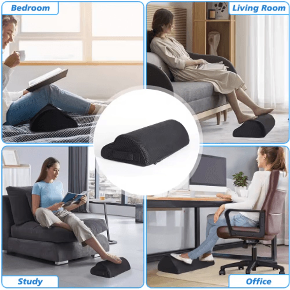 Memory Foam Office Foot Stool Under Desk Footrest And Leg Elevation Pillow For Gaming And Home Offi 6
