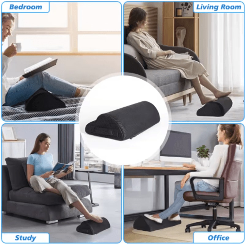 Memory Foam Office Foot Stool Under Desk Footrest And Leg Elevation Pillow For Gaming And Home Offi 6