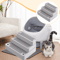 3 Step Cat Litter Box Ramp Non Slip Feet Filter Footboard For Automatic Cat Toilets 0