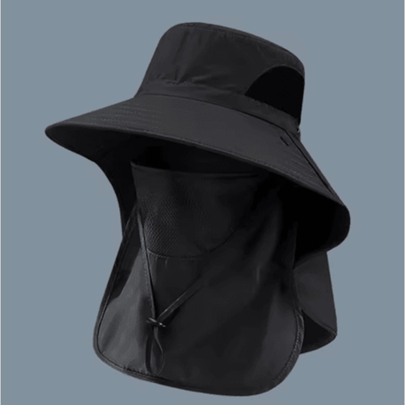 Summer UV Protection Sun Hat Outdoor Fishing And Hiking Bucket Hat With Neck Flap Unisex 1