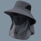 Summer UV Protection Sun Hat Outdoor Fishing And Hiking Bucket Hat With Neck Flap Unisex 6