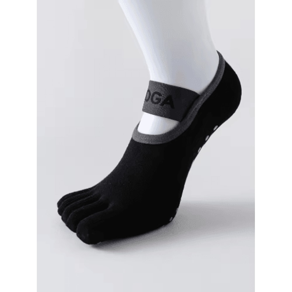 Womens Five Finger Yoga Socks Anti Slip Cotton Fitness Socks For Pilates And Training 3