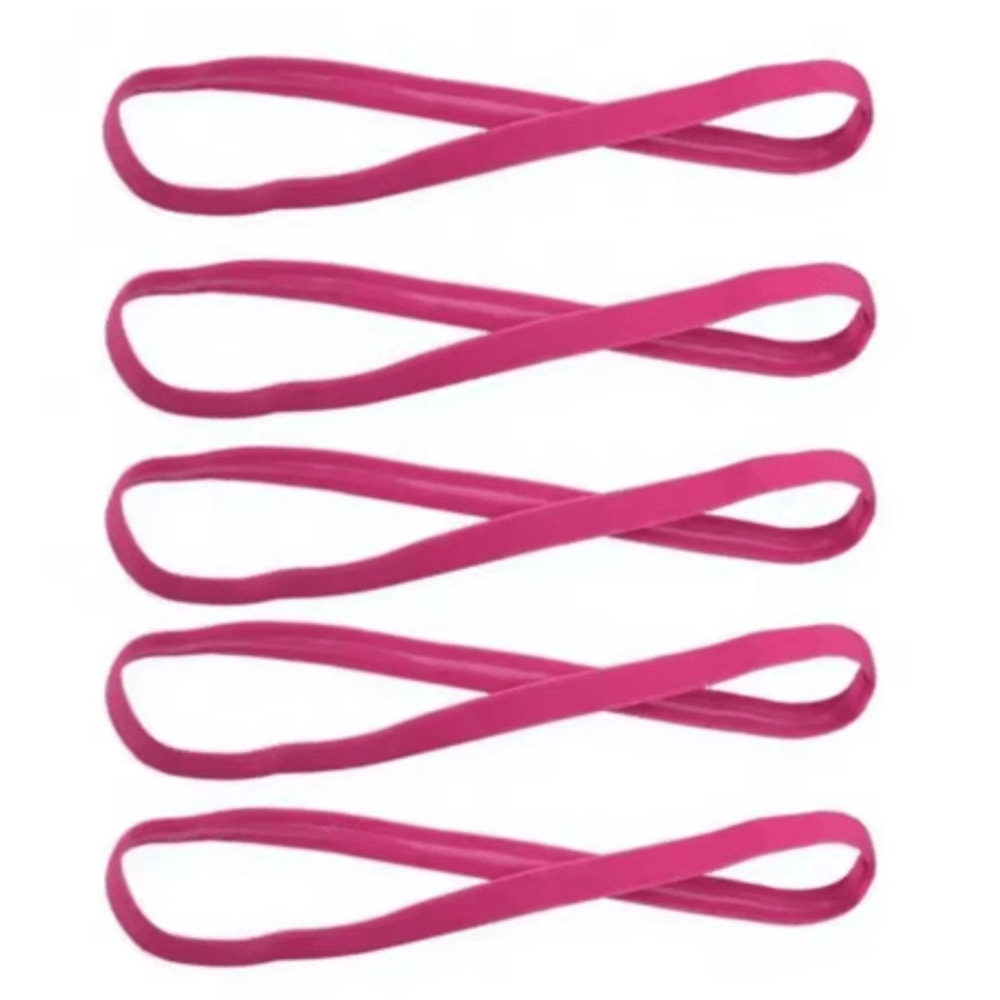 5PCS Candy Color Sports Headbands Anti Slip Elastic Yoga Hair Bands For Men And Women 1