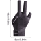Open Finger Billiard Glove Breathable Polyester Snooker And Pool Glove With Adjustable Strap 4