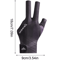 Open Finger Billiard Glove Breathable Polyester Snooker And Pool Glove With Adjustable Strap 4