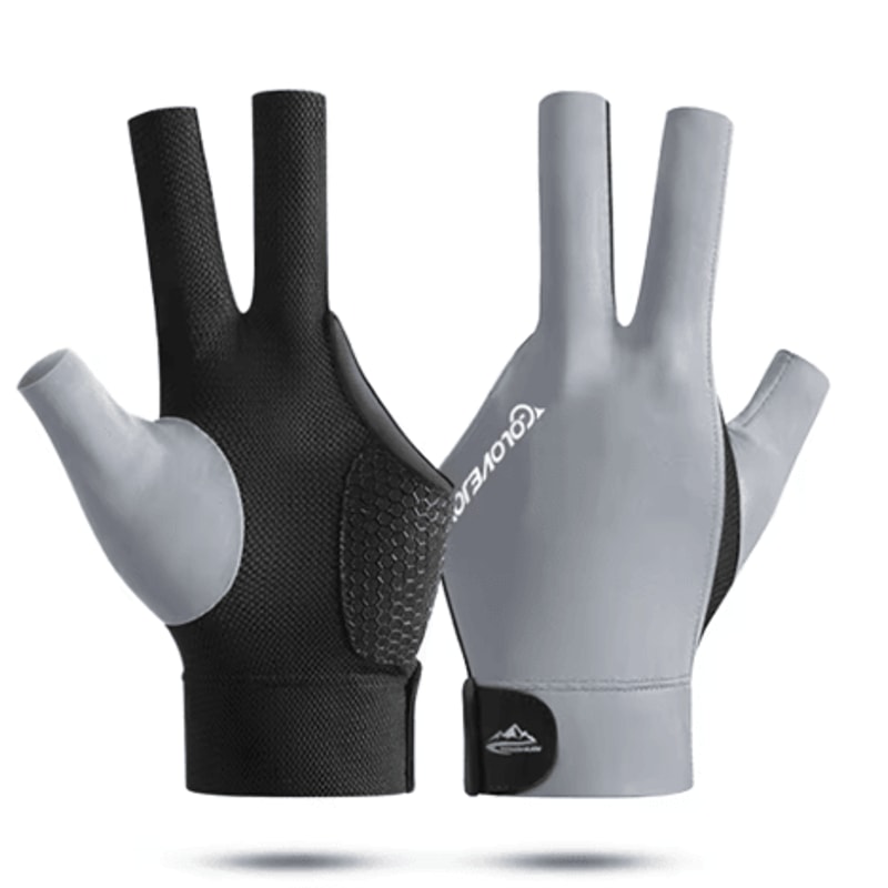 Open Finger Billiard Glove Breathable Polyester Snooker And Pool Glove With Adjustable Strap 5
