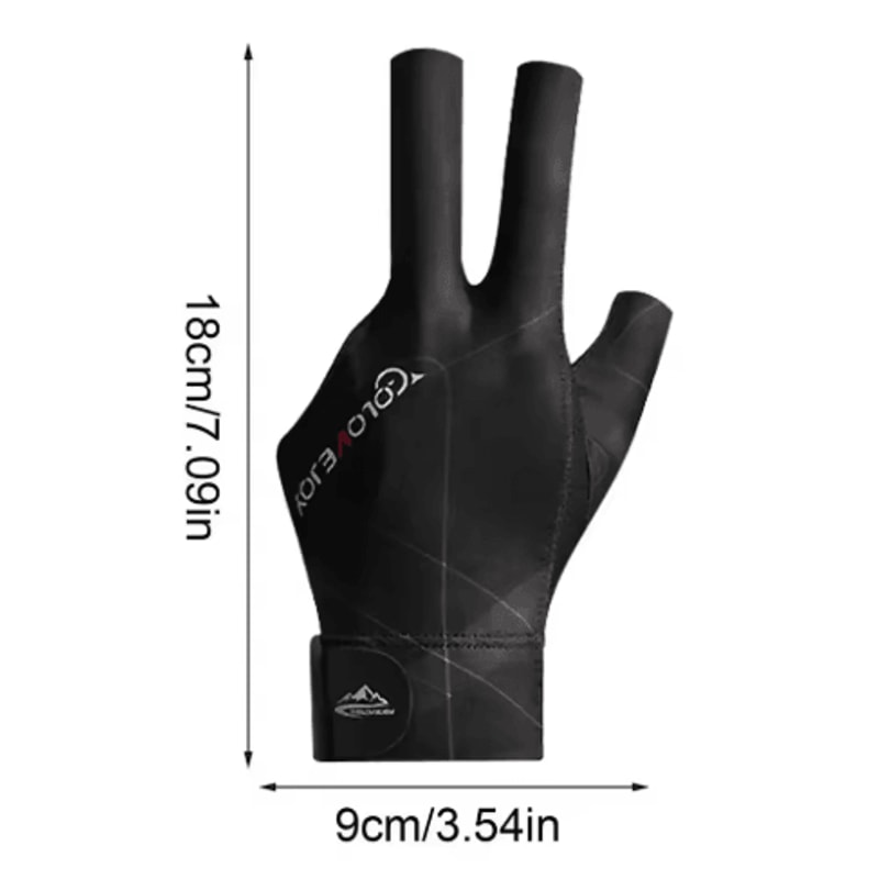 Open Finger Billiard Glove Breathable Polyester Snooker And Pool Glove With Adjustable Strap 6