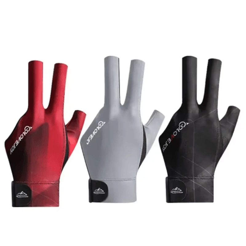 Open Finger Billiard Glove Breathable Polyester Snooker And Pool Glove With Adjustable Strap 7