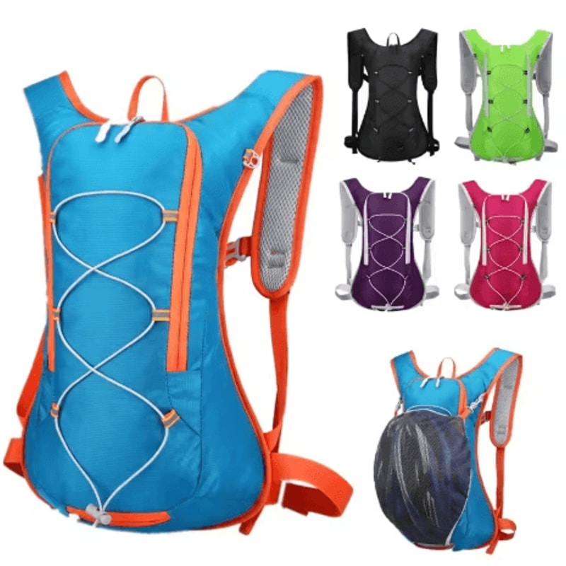 12L Outdoor Hydration Backpack Ultralight Waterproof Cycling And Hiking Pack With Helmet Storage 0