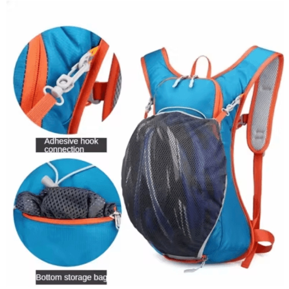 12L Outdoor Hydration Backpack Ultralight Waterproof Cycling And Hiking Pack With Helmet Storage 8