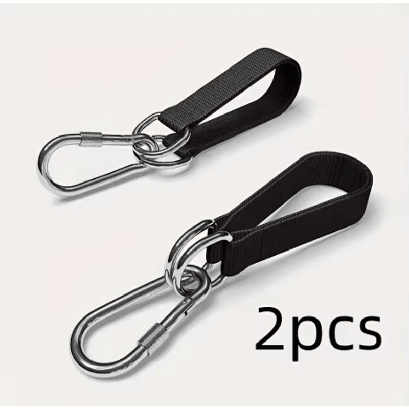 Durable Hammock Hanging Belt Set 1 To 2PCS Heavy Duty Straps With Steel Alloy Hooks For Camping And 3