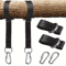 Durable Hammock Hanging Belt Set 1 To 2PCS Heavy Duty Straps With Steel Alloy Hooks For Camping And 4