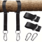 Durable Hammock Hanging Belt Set 1 To 2PCS Heavy Duty Straps With Steel Alloy Hooks For Camping And 4