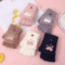 Womens Plush Cat Paw Mittens Thick Warm Fingerless Winter Gloves For Girls 5