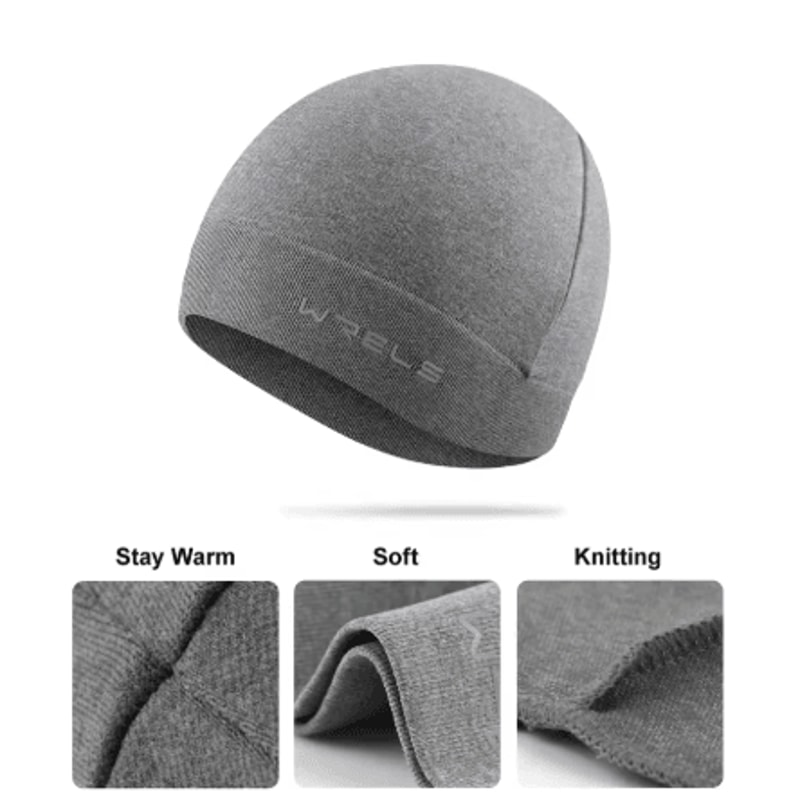 WRELS Winter Cycling Cap Windproof Thermal Helmet Liner For MTB Running And Motorcycle Unisex 7