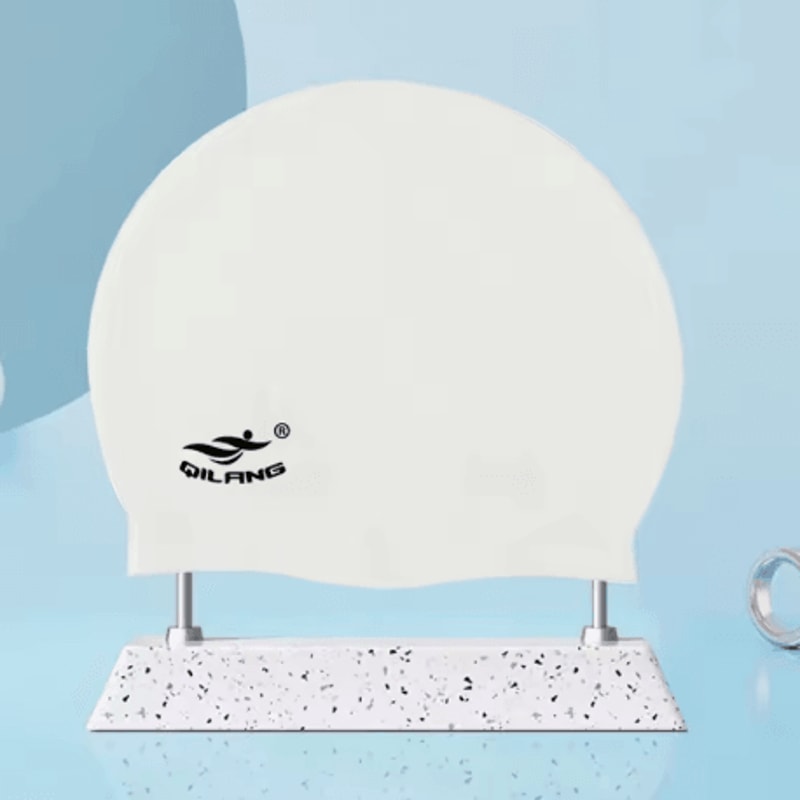 Waterproof Silicone Swimming Cap With Ear Protection No Leak Design For Children And Adults 1