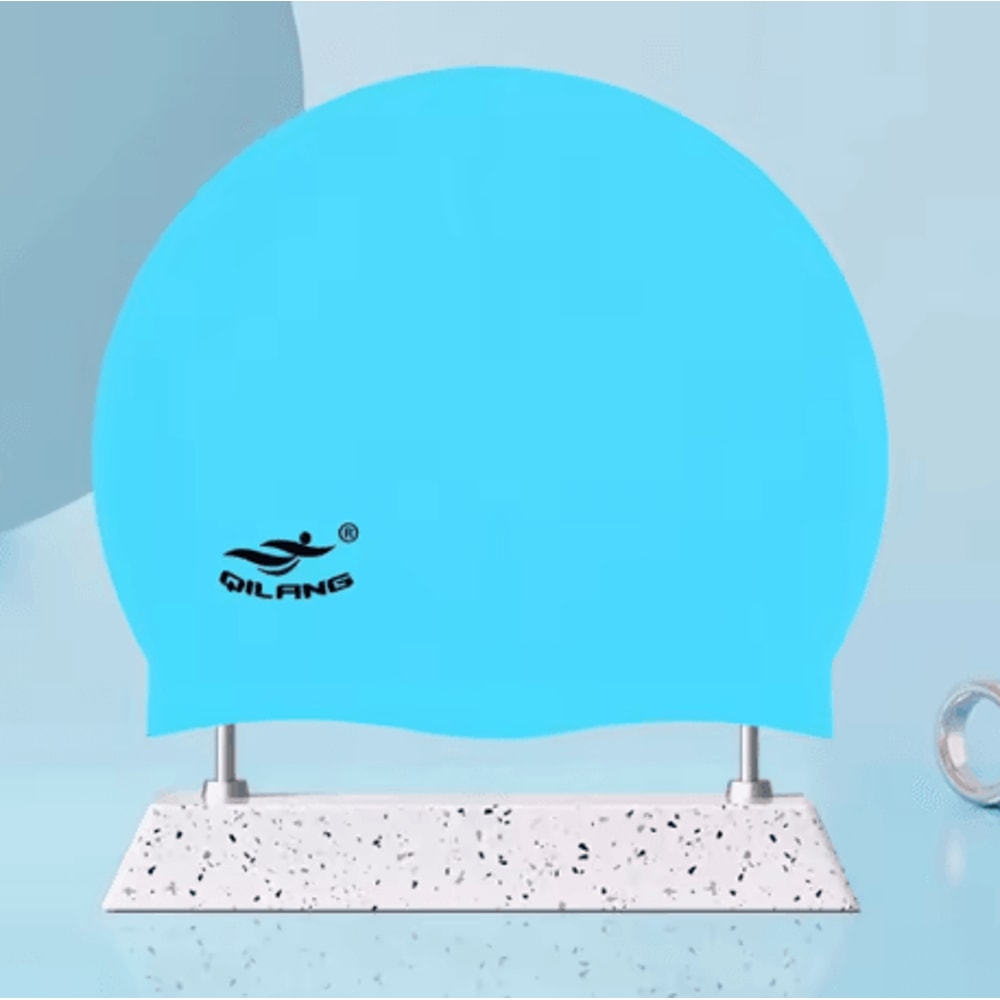 Waterproof Silicone Swimming Cap With Ear Protection No Leak Design For Children And Adults 4