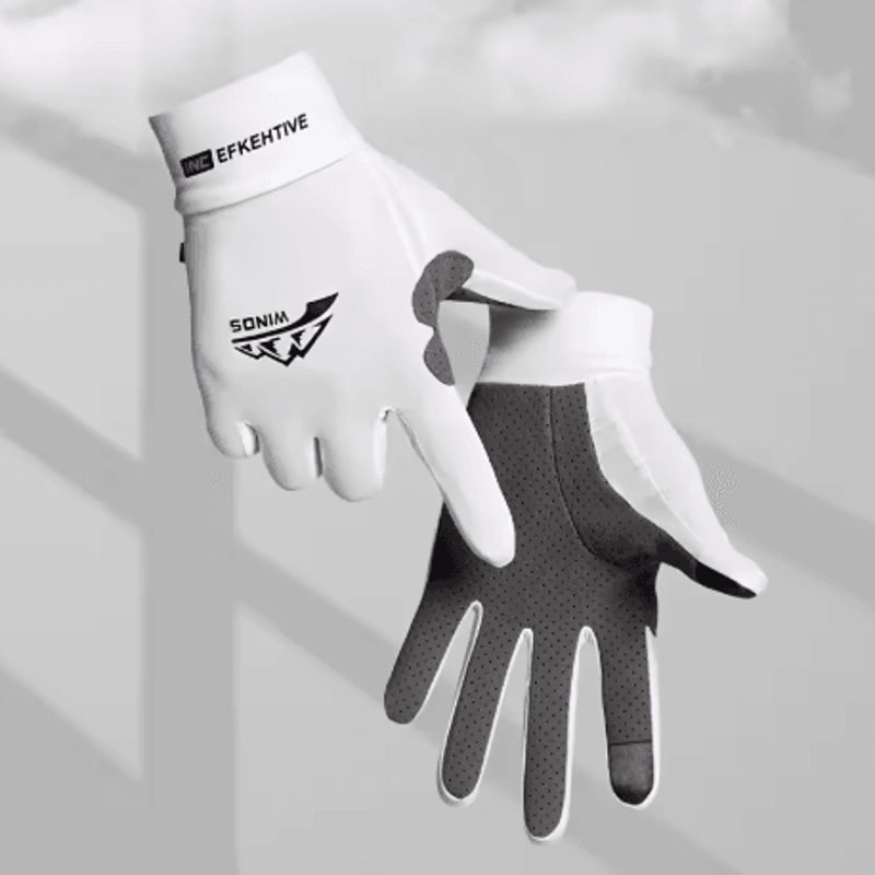 Ice Silk Full Finger Gloves Breathable Anti Slip Sunscreen Gloves For Cycling Fishing And Driving 0