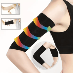 knitted compression arm sleeve elastic shaping and beauty support sleeve