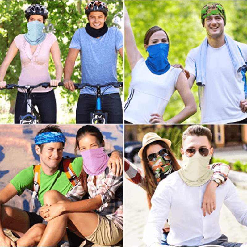 Outdoor UV Protection Bandana Scarf Multifunctional Neck Warmer Face And Head Wrap For Fishing Hiki 10