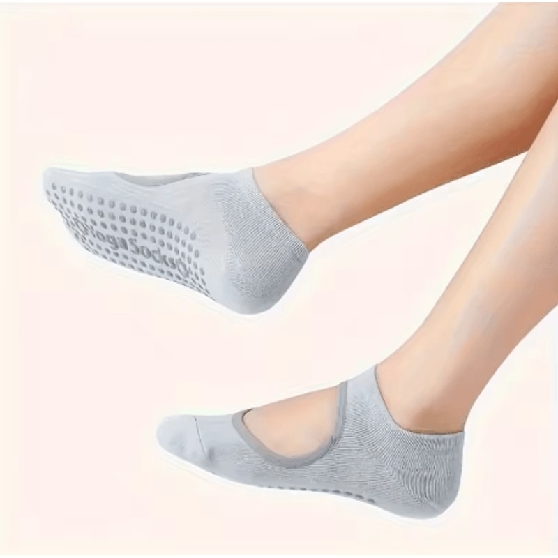 Professional Womens Yoga Socks Breathable Anti Slip Silicone Grip Socks For Pilates Ballet And Fitn 7