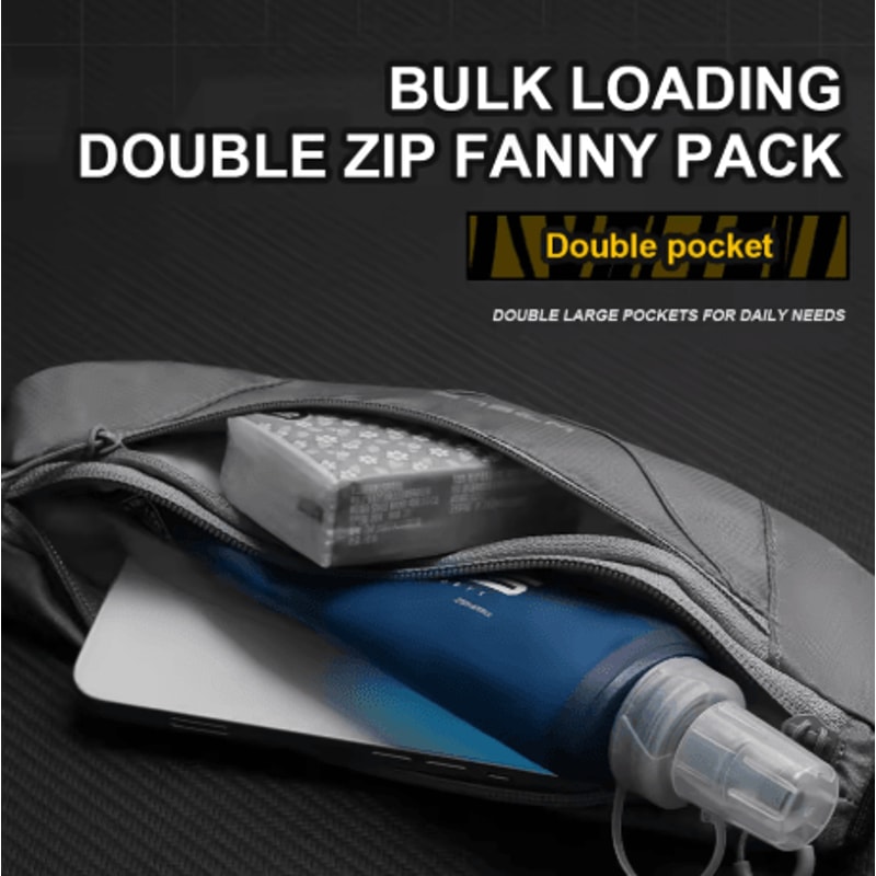 WRELS Running Sports Belt Waterproof Waist Pack With Pockets For Marathon Jogging And Cycling Unise 7