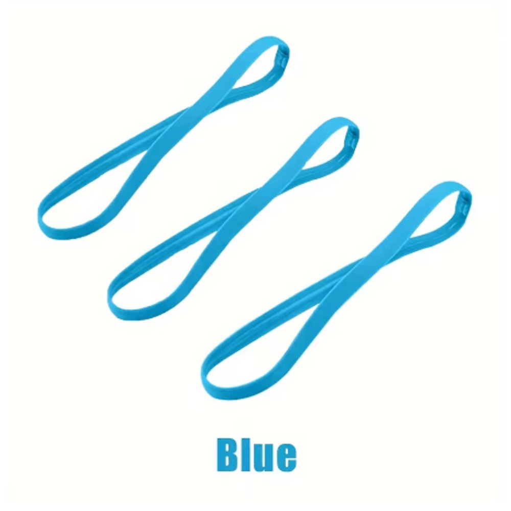 3PCS Sports Headbands Non Slip Elastic Sweatbands For Running Yoga And Fitness Unisex 1