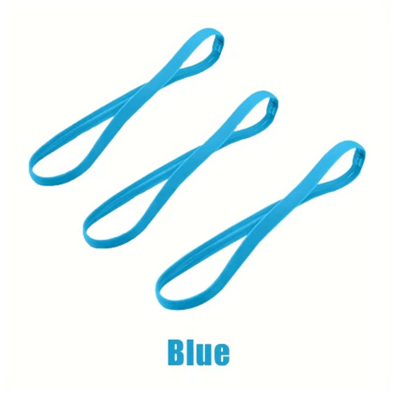 3PCS Sports Headbands Non Slip Elastic Sweatbands For Running Yoga And Fitness Unisex 1