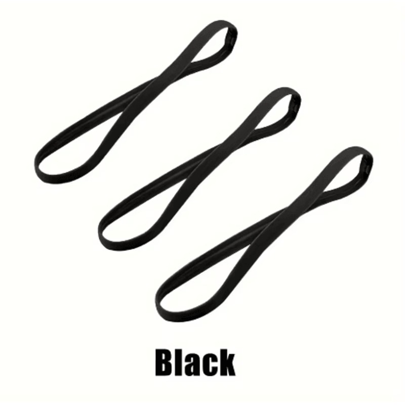 3PCS Sports Headbands Non Slip Elastic Sweatbands For Running Yoga And Fitness Unisex 3