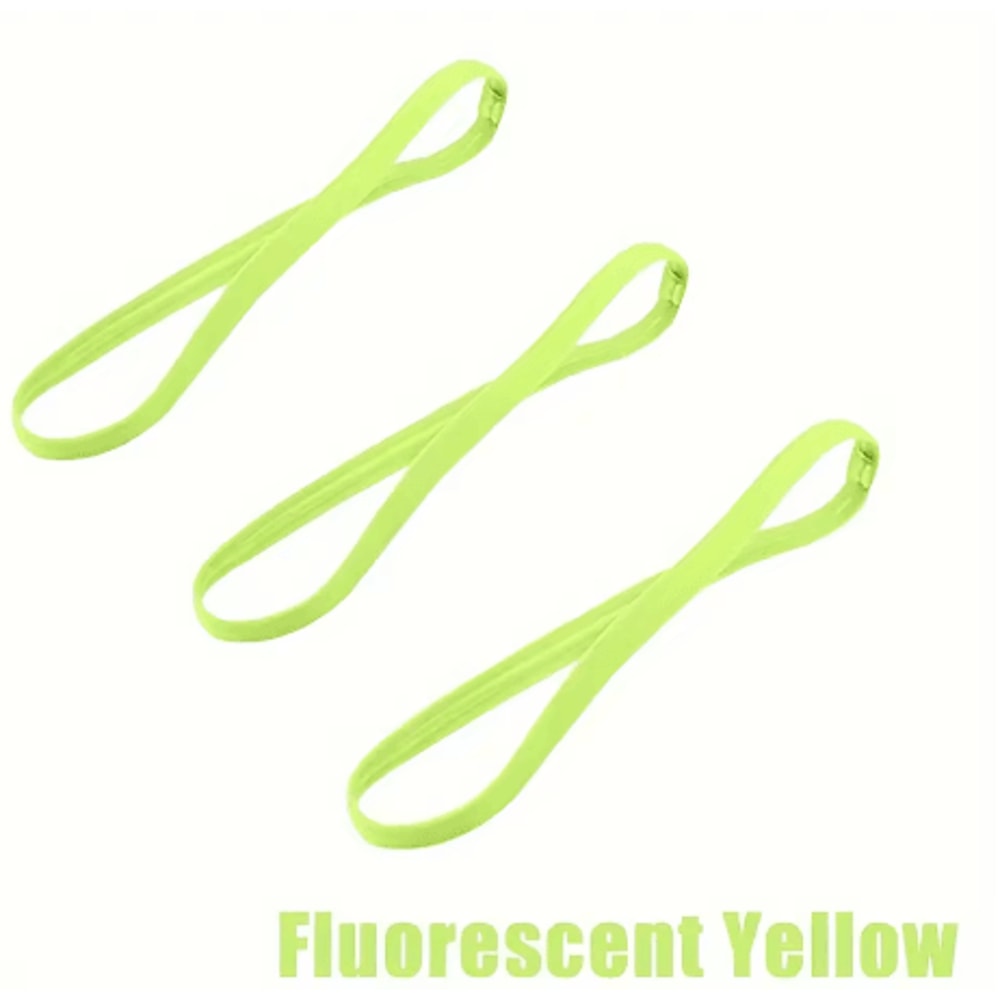 3PCS Sports Headbands Non Slip Elastic Sweatbands For Running Yoga And Fitness Unisex 7
