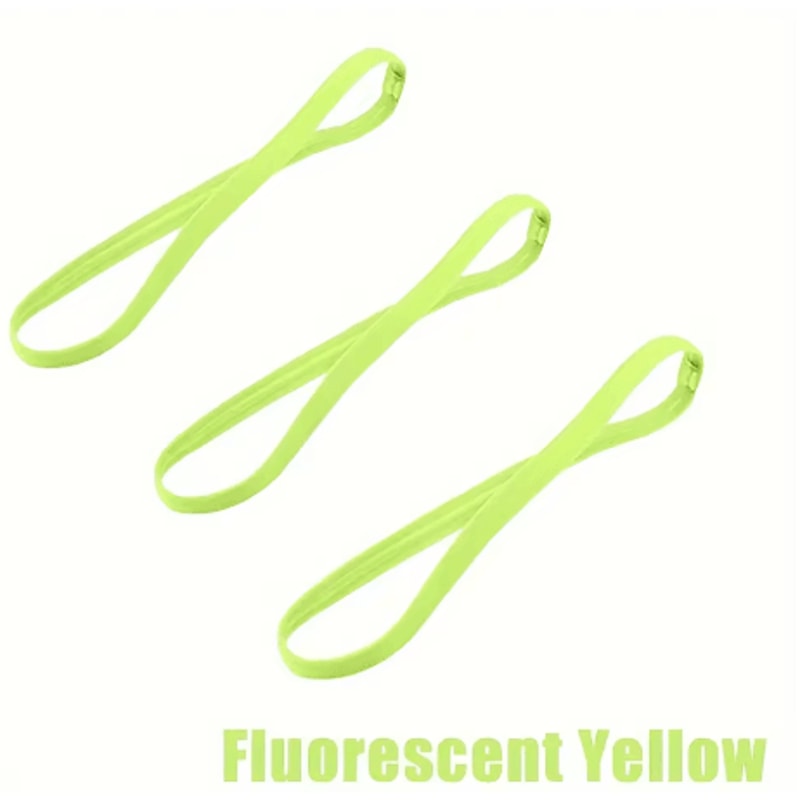 3PCS Sports Headbands Non Slip Elastic Sweatbands For Running Yoga And Fitness Unisex 7