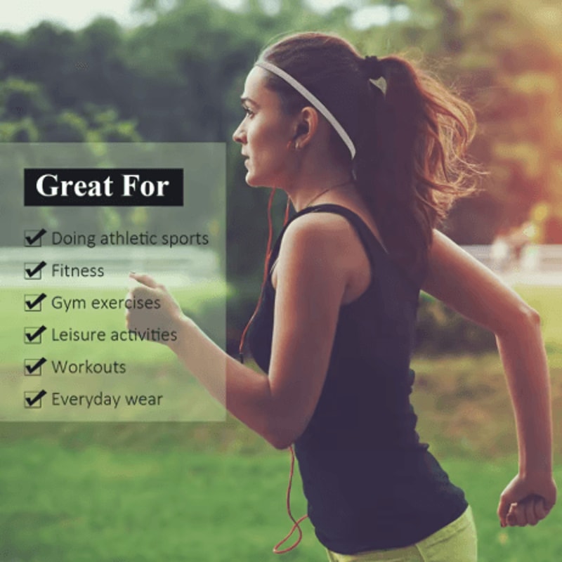 3PCS Sports Headbands Non Slip Elastic Sweatbands For Running Yoga And Fitness Unisex 10